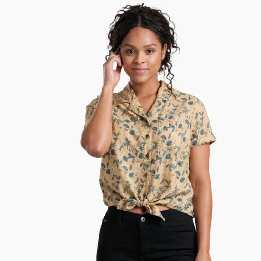 Kuhl Elsie Shirt in Honeycomb Floral (size L)